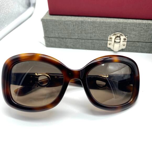 Salvatore Ferragamo SF728S 214 135 Women Sunglasses Case & Box Tortoise‎ brown - Picture 2 of 7